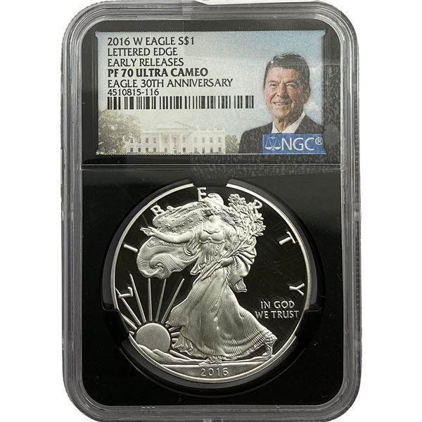 2016-W Silver Eagle NGC PF70 Ultra Cameo