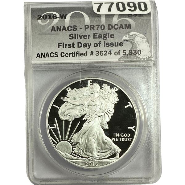 2016-W Silver Eagle ANACS PR70 DCAM