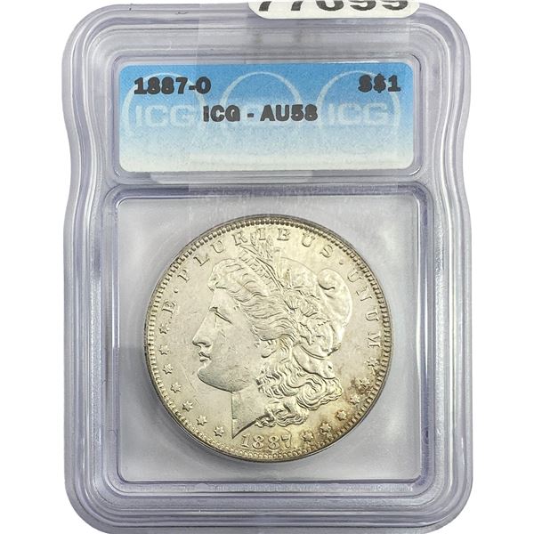 1887-O Morgan Silver Dollar ICG AU58