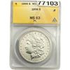 Image 1 : 1896 Morgan Silver Dollar ANACS MS63 PL