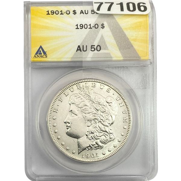 1901-O Morgan Silver Dollar ANACS AU50