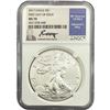 Image 1 : 2017 Silver Eagle NGC MS70 First Day of Issue