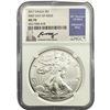Image 1 : 2017 Silver Eagle NGC MS70 First Day of Issue
