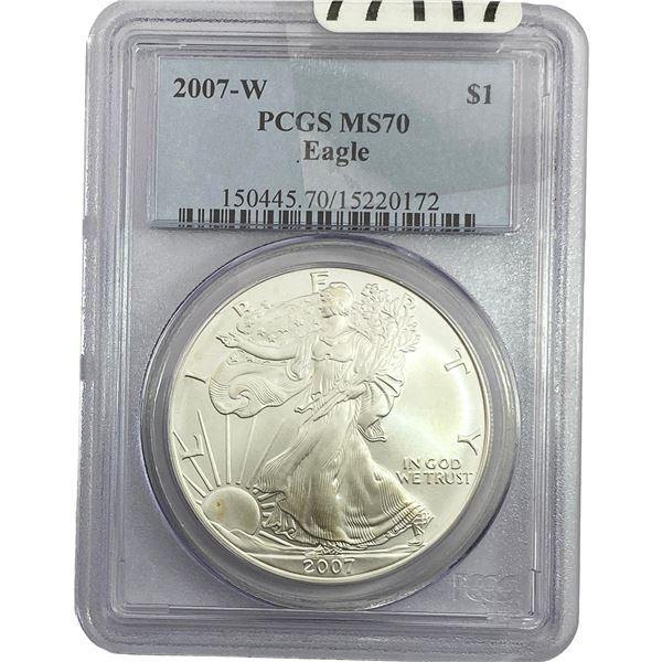 2007-W Silver Eagle PCGS MS70