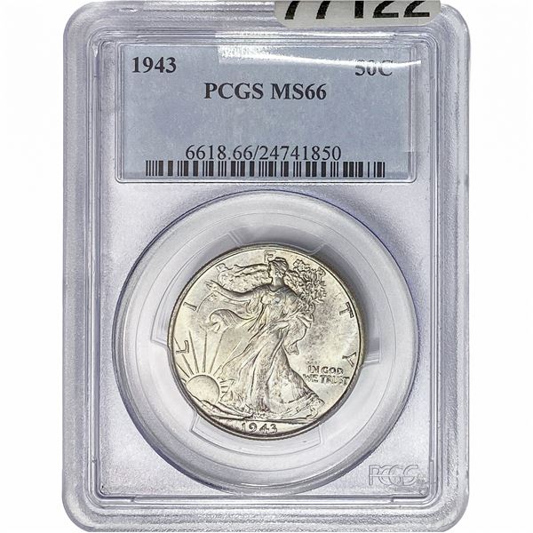 1943 Walking Liberty Half Dollar PCGS MS66