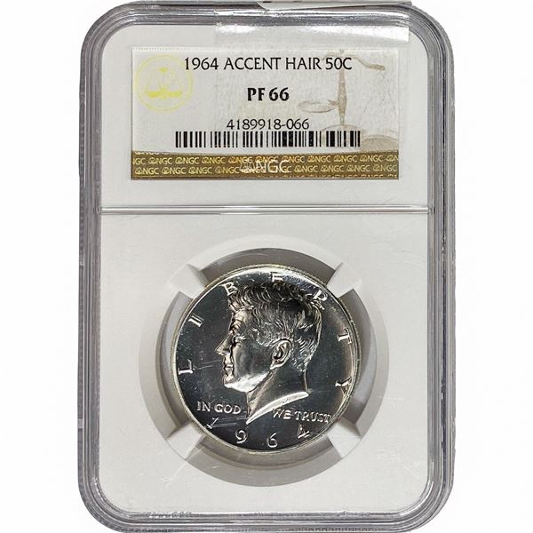 1964 Kennedy Half Dollar NGC PF66