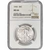 Image 1 : 1943 Walking Liberty Half Dollar NGC MS66