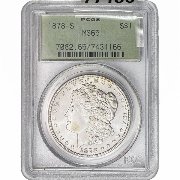 1878-S Morgan Silver Dollar PCGS MS65