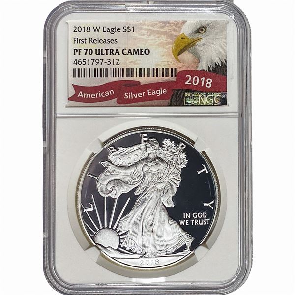 2018-W Silver Eagle NGC PF70 Ultra Cameo