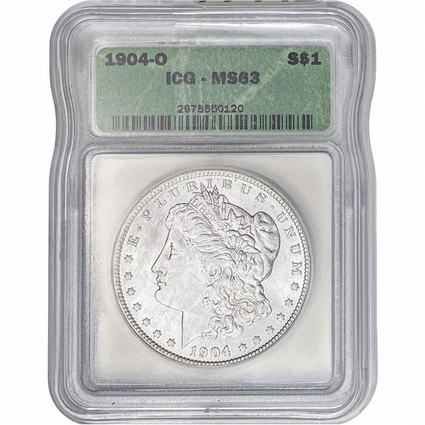 1904-O Morgan Silver Dollar ICG MS63