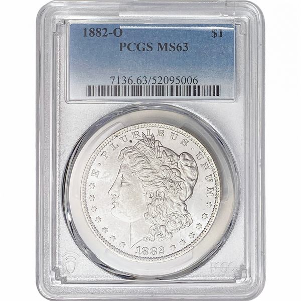1882-O Morgan Silver Dollar PCGS MS63