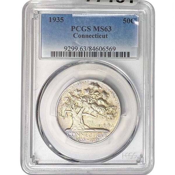 1935 Connecticut Half Dollar PCGS MS63