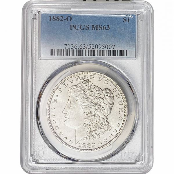 1882-O Morgan Silver Dollar PCGS MS63