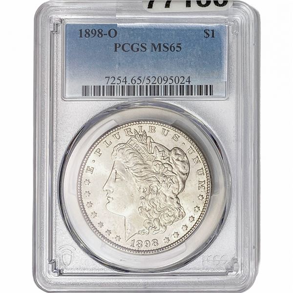 1898-O Morgan Silver Dollar PCGS MS65