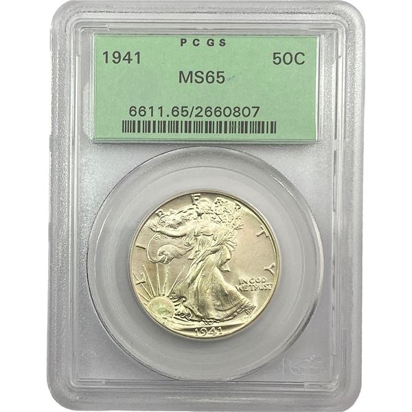 1941 Walking Liberty Half Dollar PCGS MS65