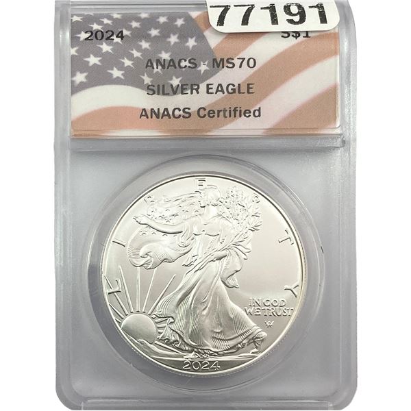 2024 Silver Eagle ANACS MS70