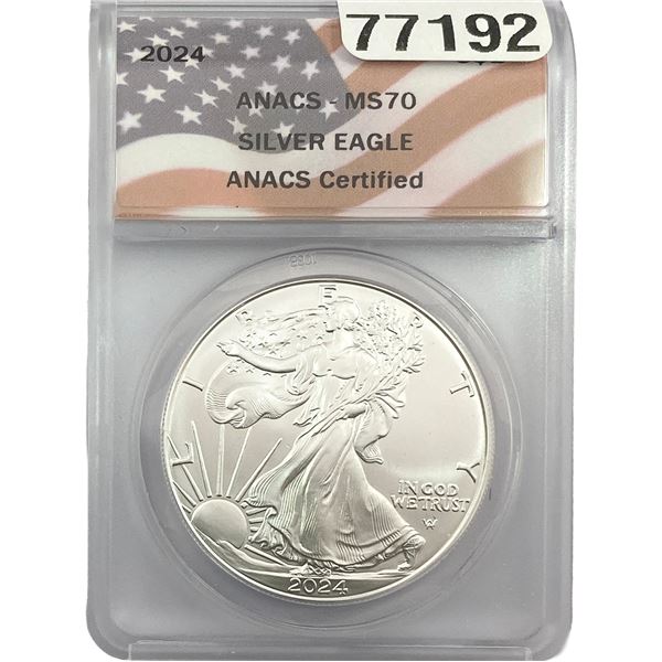 2024 Silver Eagle ANACS MS70
