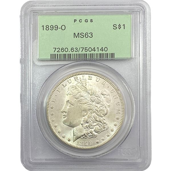1899-O Morgan Silver Dollar PCGS MS63