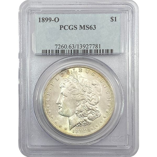 1899-O Morgan Silver Dollar PCGS MS63