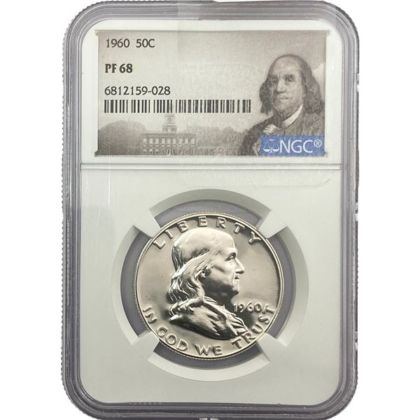 1960 Franklin Half Dollar NGC PF68