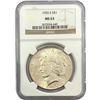 Image 1 : 1926-S Silver Peace Dollar NGC MS63