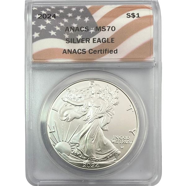 2024 Silver Eagle ANACS MS70