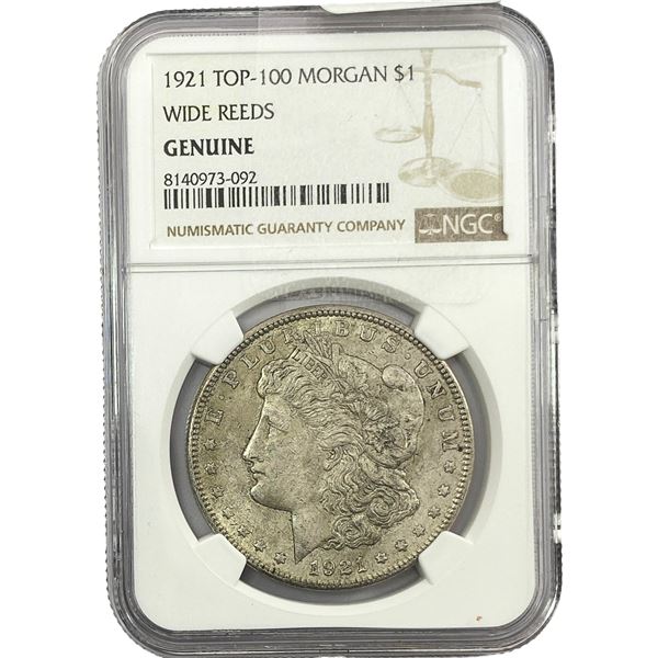 1921 Morgan Silver Dollar NGC Genuine