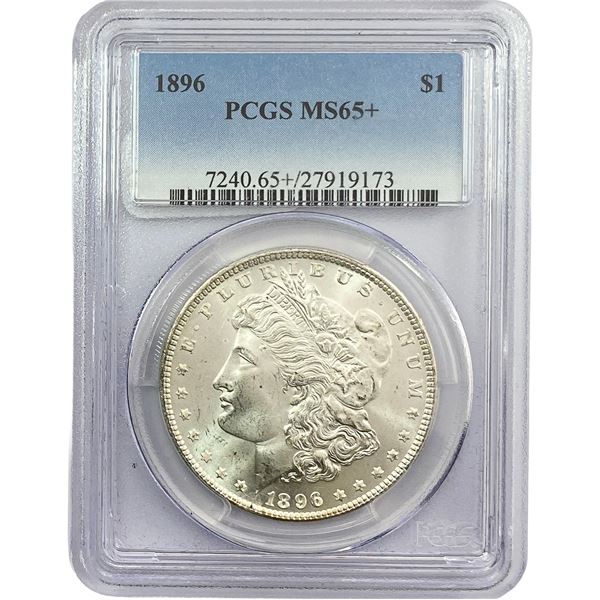1896 Morgan Silver Dollar PCGS MS65+