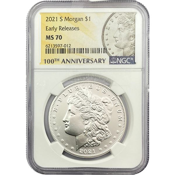 2021-S Morgan Silver Dollar NGC MS70