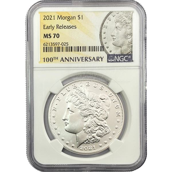 2021 Morgan Silver Dollar NGC MS70