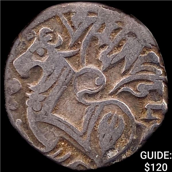 700-1000 AD India Rajput Silver Jital NEARLY UNCIRCULATED