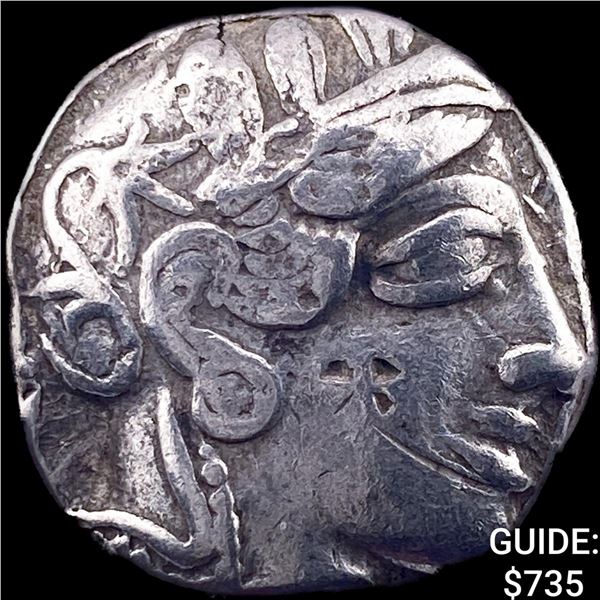 Attica Athens 393-294 AD Silver Tetradrachm NEARLY UNCIRCULATED
