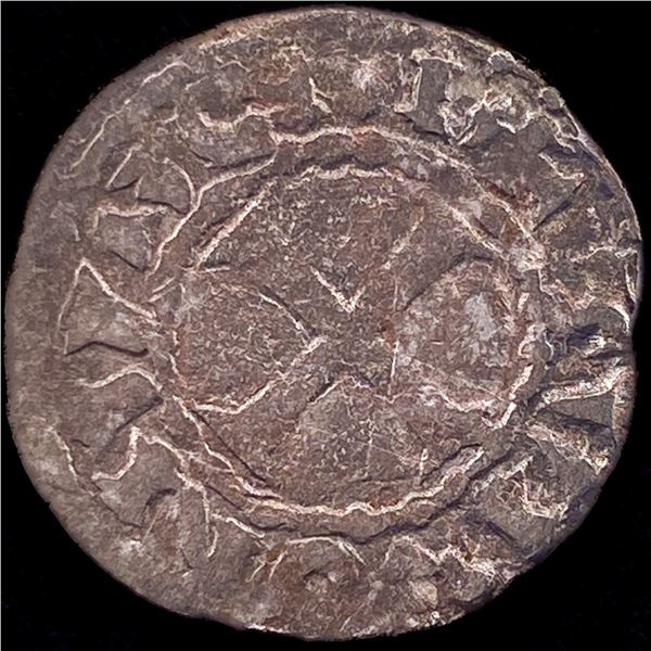 1150-1200 AD France Abbey of St. Martin Silver Denier NEARLY UNCIRCULATED