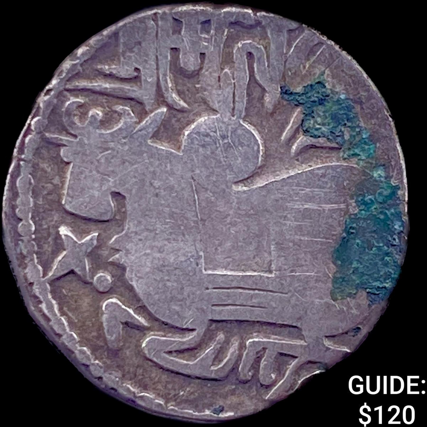 700-1000 AD India Rajput Silver Jital NEARLY UNCIRCULATED