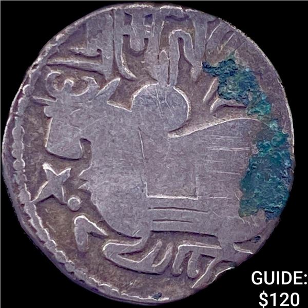 700-1000 AD India Rajput Silver Jital NEARLY UNCIRCULATED