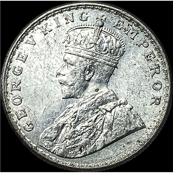 1919 British-India Silver Rupee UNCIRCULATED