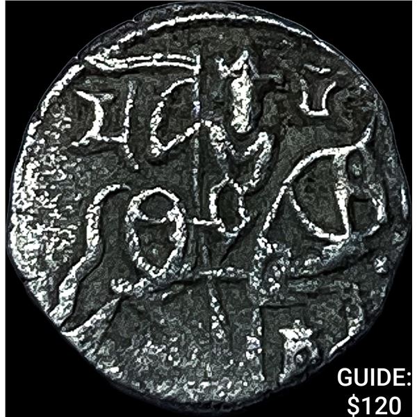 700-1000 AD India Rajput Silver Jital NEARLY UNCIRCULATED