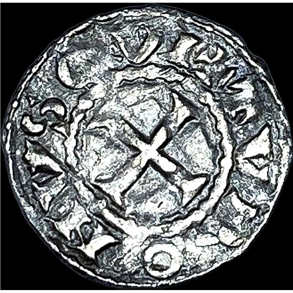 1150-1200 AD France Abbey of St Martin Silver Denier NEARLY UNCIRCULATED