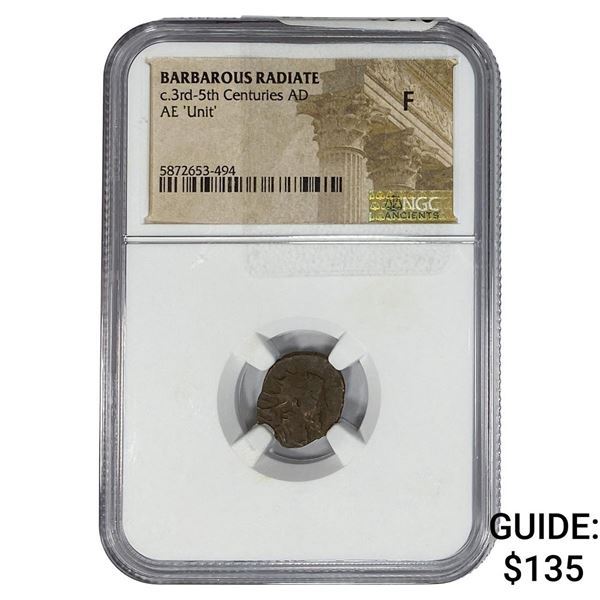 Barbarous Radiate c.3rd-5th Centuries AD AE'Unit' NGC F