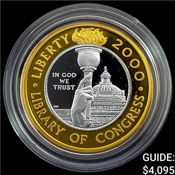 2020 Library of Congress Proof $10 Plat.&Gold Coin