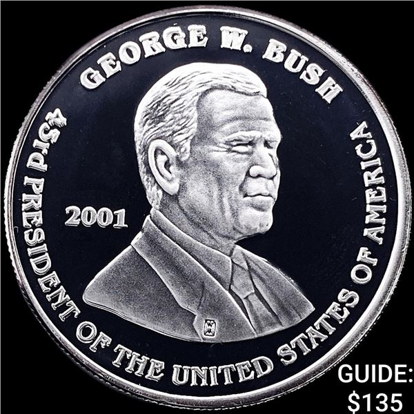 2001 George W. Bush Silver Inagural Medal Proof