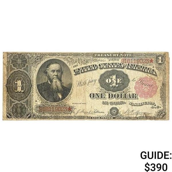 1891 $1 Treasury Large Note Red Seal