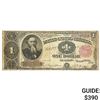 Image 1 : 1891 $1 Treasury Large Note Red Seal