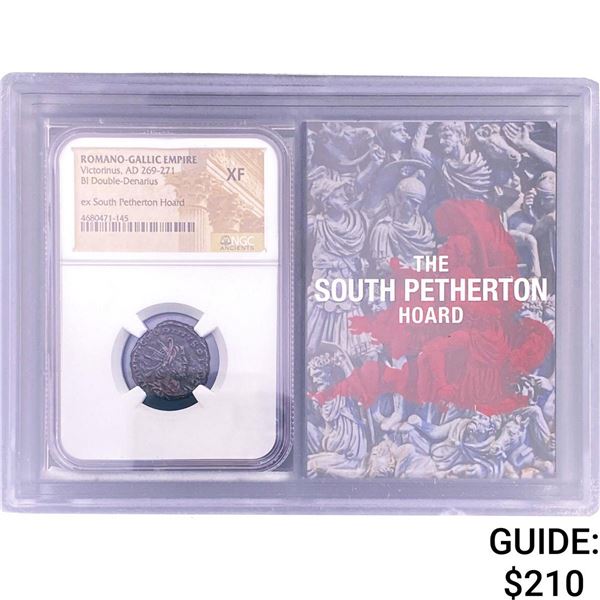 Romano-Gallic Victorinus,AD269-271 BI Dbl-Denarius