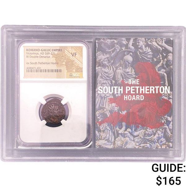 Romano-Gallic Victorinus,AD269-271 BI Dbl-Denarius