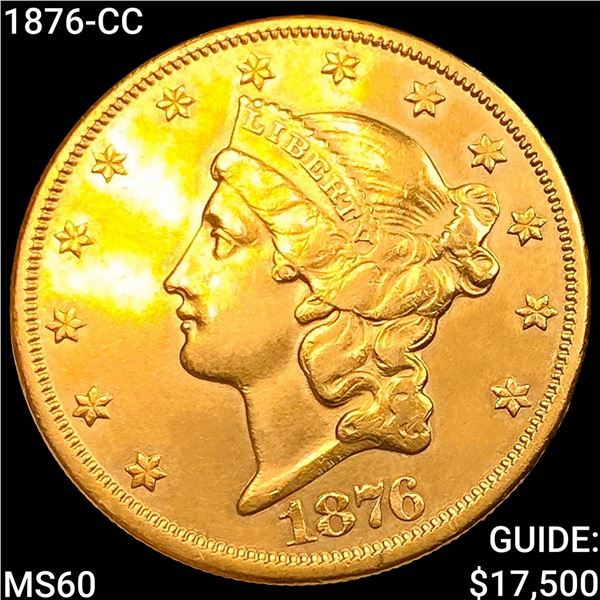 1876-CC $20 Gold Double Eagle UNCIRCULATED