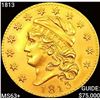 Image 1 : 1813 $5 Gold Half Eagle CHOICE BU+