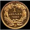 Image 2 : 1880 Rare Gold Dollar GEM PROOF CAM