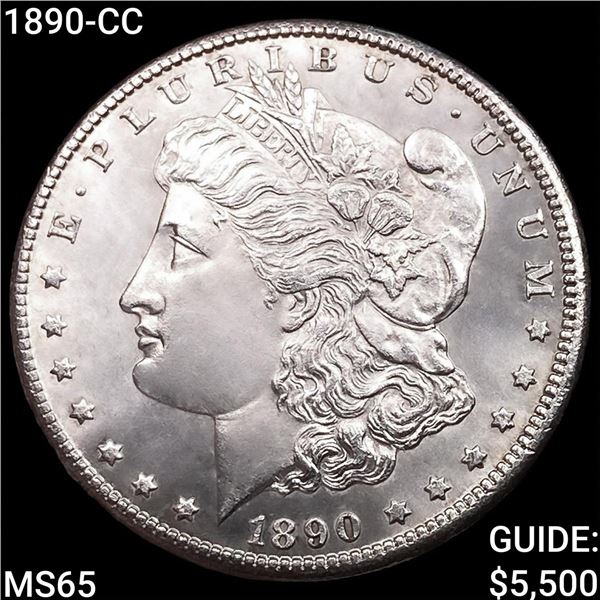 1890-CC Morgan Silver Dollar GEM BU