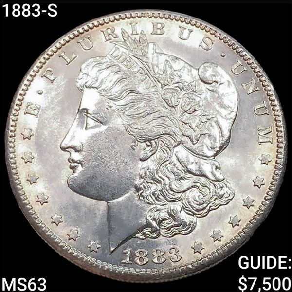 1883-S Morgan Silver Dollar CHOICE BU